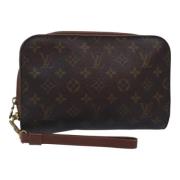 Louis Vuitton Vintage Pre-owned Canvas kuvertvskor Brown, Dam