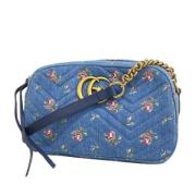 Gucci Vintage Pre-owned Tyg gucci-vskor Blue, Dam