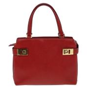 Salvatore Ferragamo Pre-owned Pre-owned Laeder handvskor Red, Dam