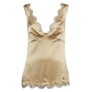 Dolce & Gabbana Pre-owned Pre-owned Spets toppar Beige, Dam