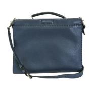 Fendi Vintage Pre-owned Laeder fendi-vskor Blue, Dam