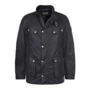 Barbour Duke Wax Jacket med armbågslappar Green, Herr