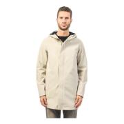 K-Way Beige Bonded Jacka med Polarfleece Beige, Herr