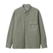 Carhartt Wip Klassisk Bomullsskjorta för Vardagsbruk Green, Herr