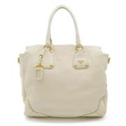 Prada Vintage Pre-owned Laeder totevskor Beige, Dam