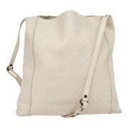 Bottega Veneta Vintage Pre-owned Laeder axelremsvskor White, Dam