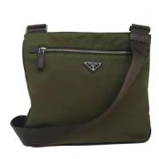 Prada Vintage Pre-owned Nylon prada-vskor Green, Dam