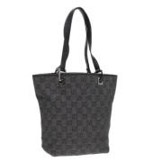 Gucci Vintage Pre-owned Canvas totevskor Black, Dam