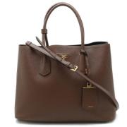 Prada Vintage Pre-owned Laeder totevskor Brown, Dam