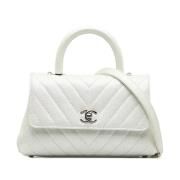 Chanel Vintage Pre-owned Laeder chanel-vskor White, Dam