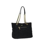 Prada Vintage Pre-owned Nylon prada-vskor Black, Dam