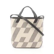 Hermès Vintage Pre-owned Canvas handvskor Beige, Dam