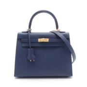 Hermès Vintage Pre-owned Canvas handvskor Blue, Dam