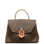 Celine Vintage Pre-owned Canvas handvskor Brown, Dam