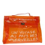 Hermès Vintage Pre-owned Vinyl handvskor Orange, Dam