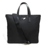 Prada Vintage Pre-owned Canvas prada-vskor Black, Dam