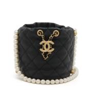 Chanel Vintage Pre-owned Laeder chanel-vskor Black, Dam