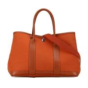 Hermès Vintage Pre-owned Canvas handvskor Orange, Dam