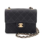 Chanel Vintage Pre-owned Canvas chanel-vskor Black, Dam