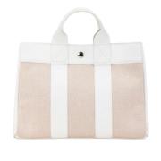 Hermès Vintage Pre-owned Canvas handvskor White, Dam