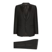 Dolce & Gabbana Martini Tuxedo Suit Black, Herr