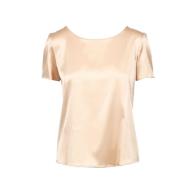 Pennyblack Champagne Silkesatin Blus Beige, Dam