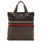 Gucci Vintage Pre-owned Canvas gucci-vskor Brown, Dam