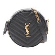 Yves Saint Laurent Vintage Pre-owned Laeder axelremsvskor Black, Dam