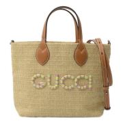 Gucci Vintage Pre-owned Tyg gucci-vskor Brown, Dam