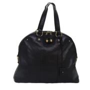 Yves Saint Laurent Vintage Pre-owned Laeder axelremsvskor Black, Dam