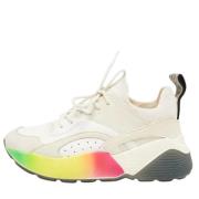 Stella McCartney Pre-owned Pre-owned Tyg sneakers Beige, Dam