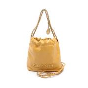 Chanel Vintage Pre-owned Laeder chanel-vskor Yellow, Dam