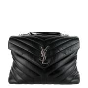 Yves Saint Laurent Vintage Pre-owned Laeder axelremsvskor Black, Dam