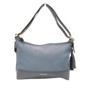 Coach Pre-owned Pre-owned Canvas axelremsvskor Blue, Dam