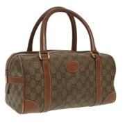 Gucci Vintage Pre-owned Canvas gucci-vskor Brown, Dam