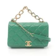 Chanel Vintage Pre-owned Laeder chanel-vskor Green, Dam