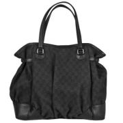 Gucci Vintage Pre-owned Canvas gucci-vskor Black, Dam