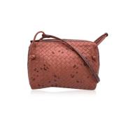 Bottega Veneta Vintage Pre-owned Laeder axelremsvskor Pink, Dam