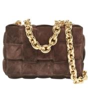 Bottega Veneta Vintage Pre-owned Mocka axelremsvskor Brown, Dam