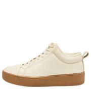 Bottega Veneta Vintage Pre-owned Laeder sneakers Beige, Dam