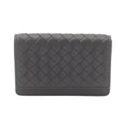 Bottega Veneta Vintage Pre-owned Laeder plnbcker Black, Herr