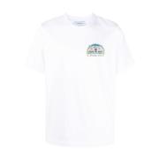 Casablanca Vita tryckta T-shirts och Polos White, Herr