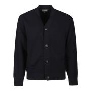 Emporio Armani Stilfull Stickad Cardigan Sweater Blue, Herr