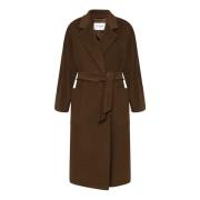 Max Mara Kamelrock med Midjeband Brown, Dam