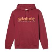 Timberland Herr Hoodie, Etablerad 1973 Syntetisk Red, Herr