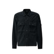 C.p. Company Stretch Corduroy Button-Up Skjorta Black, Herr