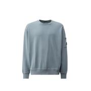 C.p. Company Diagonal Fleece Sweatshirt Blue, Herr