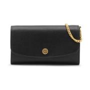 Tory Burch Svart läder crossbody väska Black, Dam