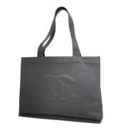 Chanel Vintage Pre-owned Laeder totevskor Black, Dam