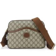 Gucci Vintage Pre-owned Canvas gucci-vskor Beige, Dam